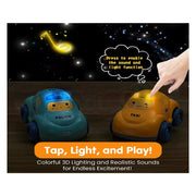 Alphabet Baby Pull-Back Toy Cars - Pack of 4