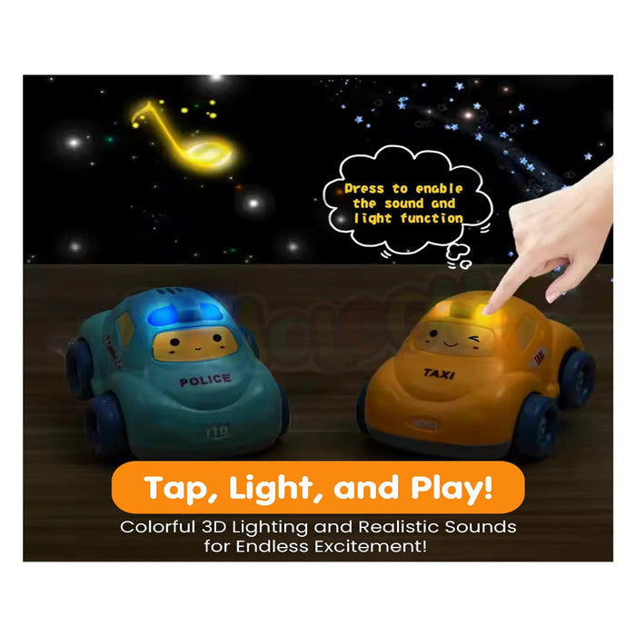 Alphabet Baby Pull-Back Toy Cars - Pack of 4-Vehicles-Alphabet Baby-Toycra