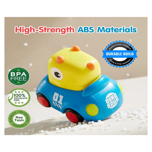 Alphabet Baby Push & Go Musical Dinosaur- Pack of 2-Vehicles-Alphabet Baby-Toycra