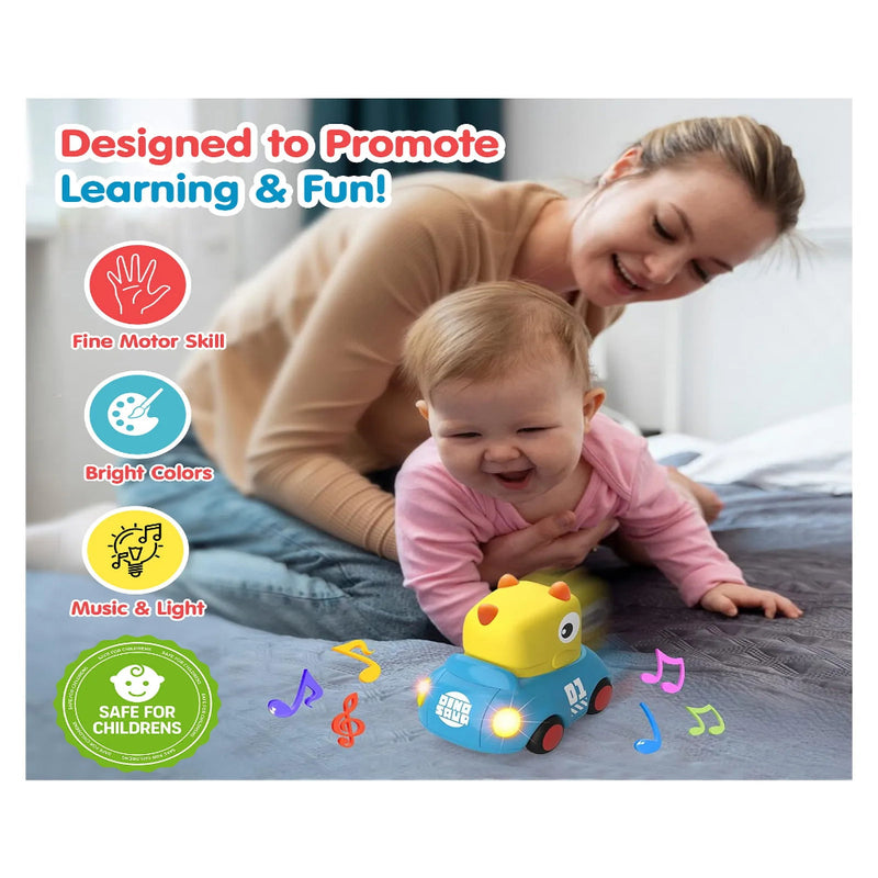 Alphabet Baby Push & Go Musical Dinosaur- Pack of 2