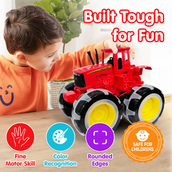 Alphabet Baby Small Farm Tractor -Red-Vehicles-Alphabet Baby-Toycra