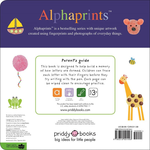 Alphaprints : Trace, Write, And Learn-Activity Books-Priddy Books-Toycra