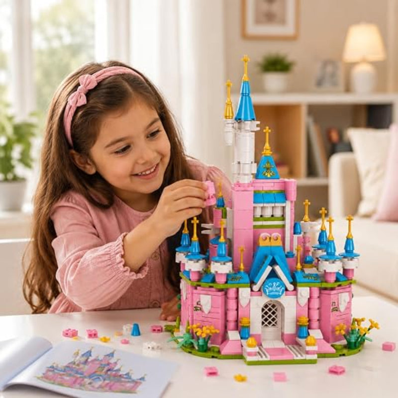 Apex 8-in-1 Twilight Palace Castle Building Blocks Set (793pcs)