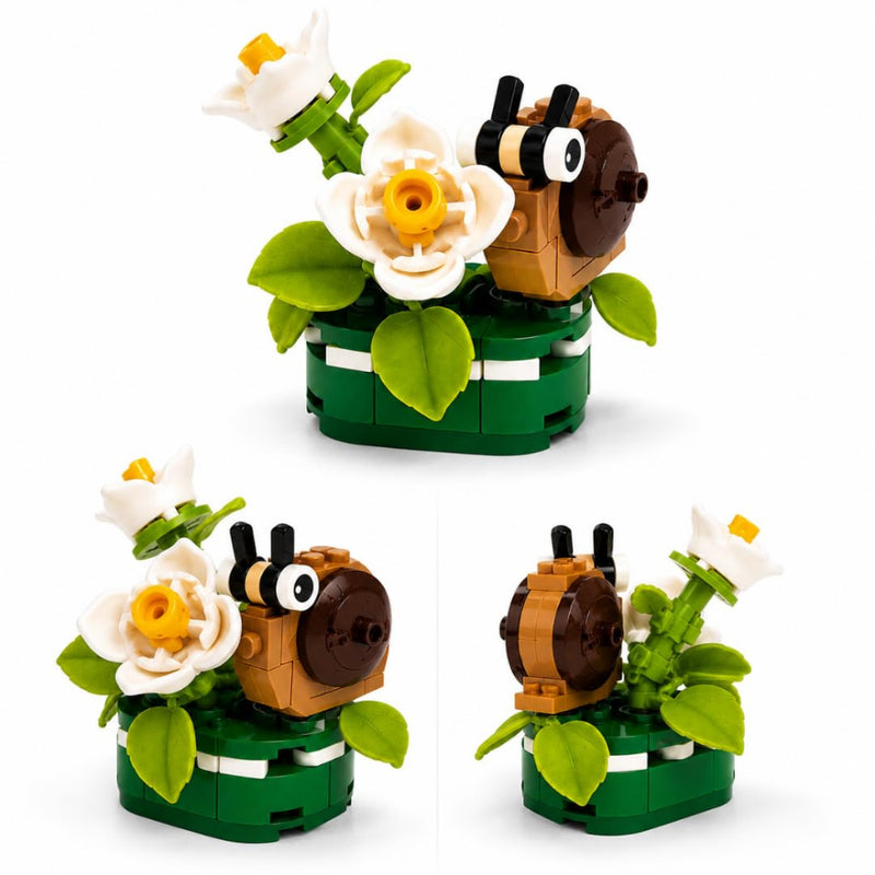 Apex Flora Blocks Building Blocks Collection Flower & Insect Building Set