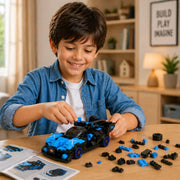 Apex Gripz Grid Car Building Blocks Set-Phantom (310pcs)