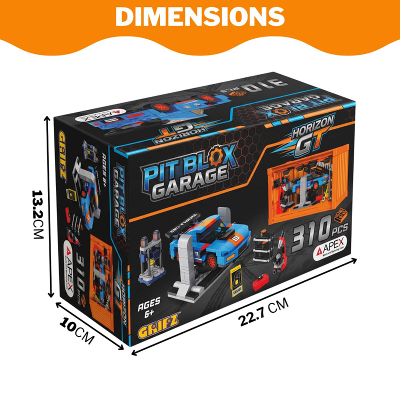 Apex Pit Blox Garage Building Blocks Set (310 pcs)