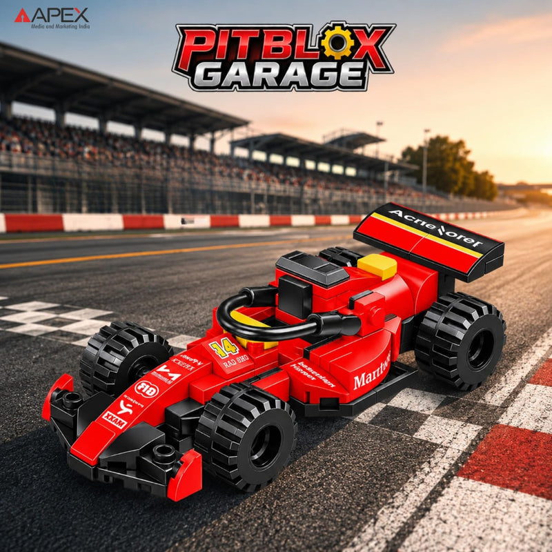 Apex Pit Blox Garage Red Arrow Building Blocks Set (284 pcs)
