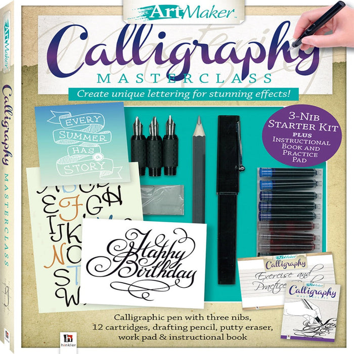 Art Maker Calligraphy Masterclass Kit-Arts & Crafts-RBC-Toycra