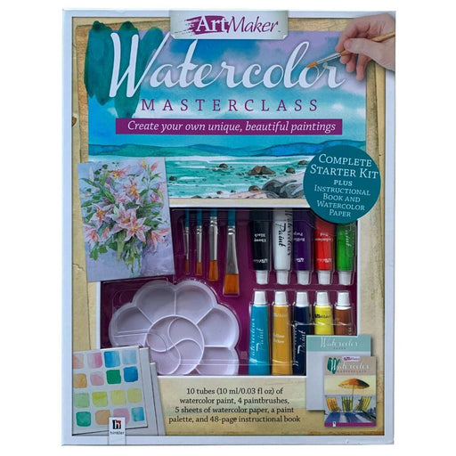 Art Maker Watercolour Masterclass Kit-Arts & Crafts-RBC-Toycra
