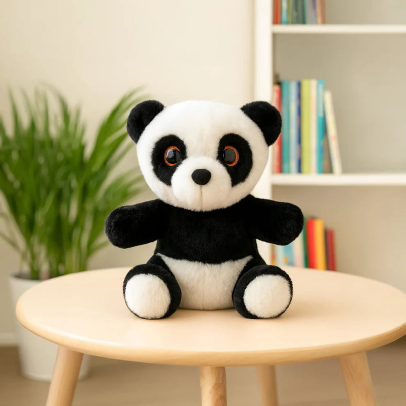 Mirada Glitter Eye Panda Toy - Black -25cm