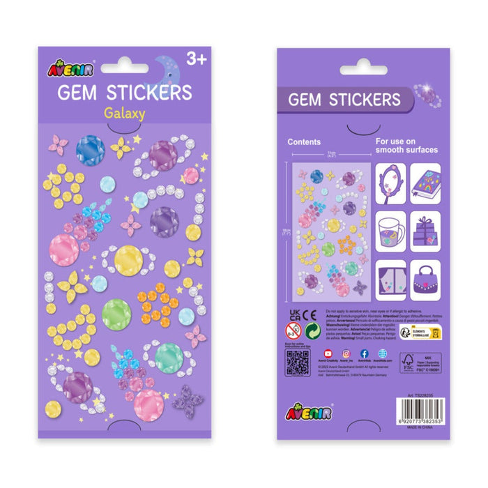 Avenir Gem Stickers-Arts & Crafts-Avenir-Toycra