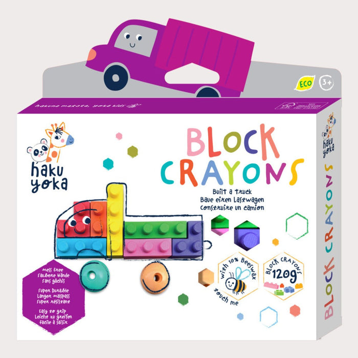 Avenir Haku Yoka Block Crayons-Arts & Crafts-Avenir-Toycra