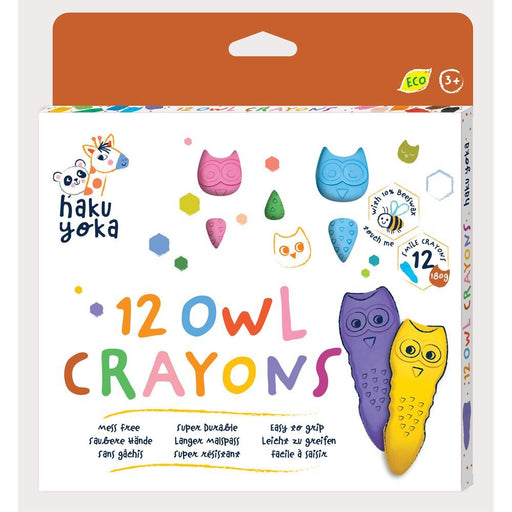 Avenir Haku Yoka Crayons - 12 Colours-Arts & Crafts-Avenir-Toycra