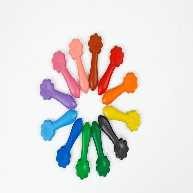 Avenir Haku Yoka Crayons - 12 Colours