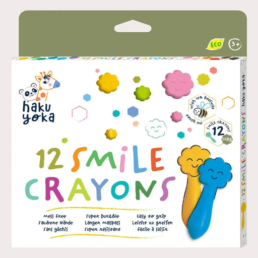 Avenir Haku Yoka Crayons - 12 Colours-Arts & Crafts-Avenir-Toycra