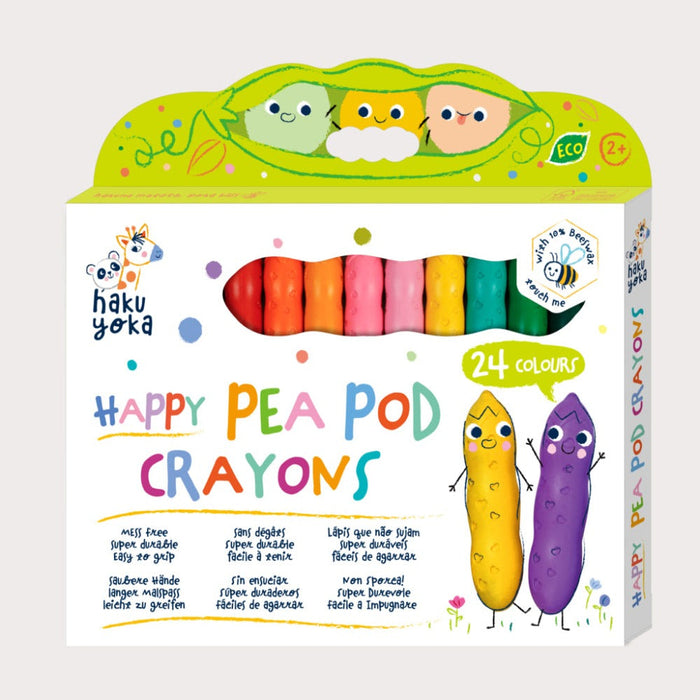 Avenir Happy Pea Pod Crayons-Arts & Crafts-Avenir-Toycra