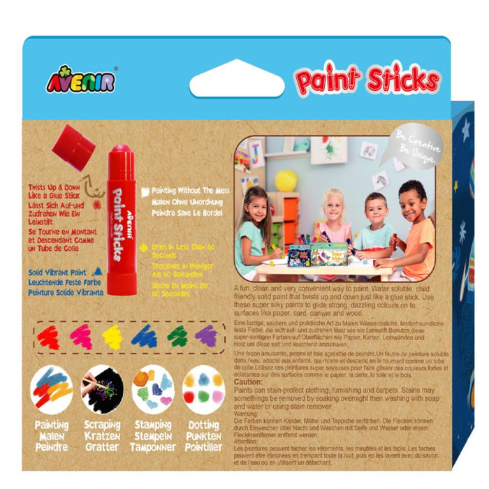 Avenir Paint Sticks - 6 Colors-Arts & Crafts-Avenir-Toycra