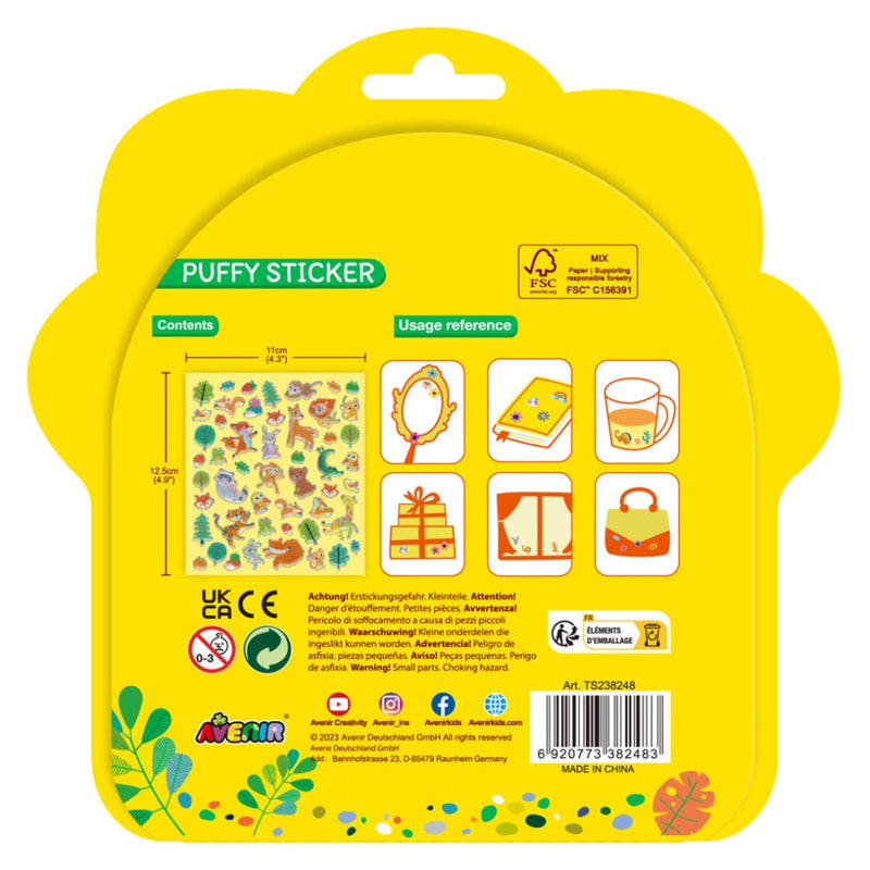 Avenir Puffy Stickers