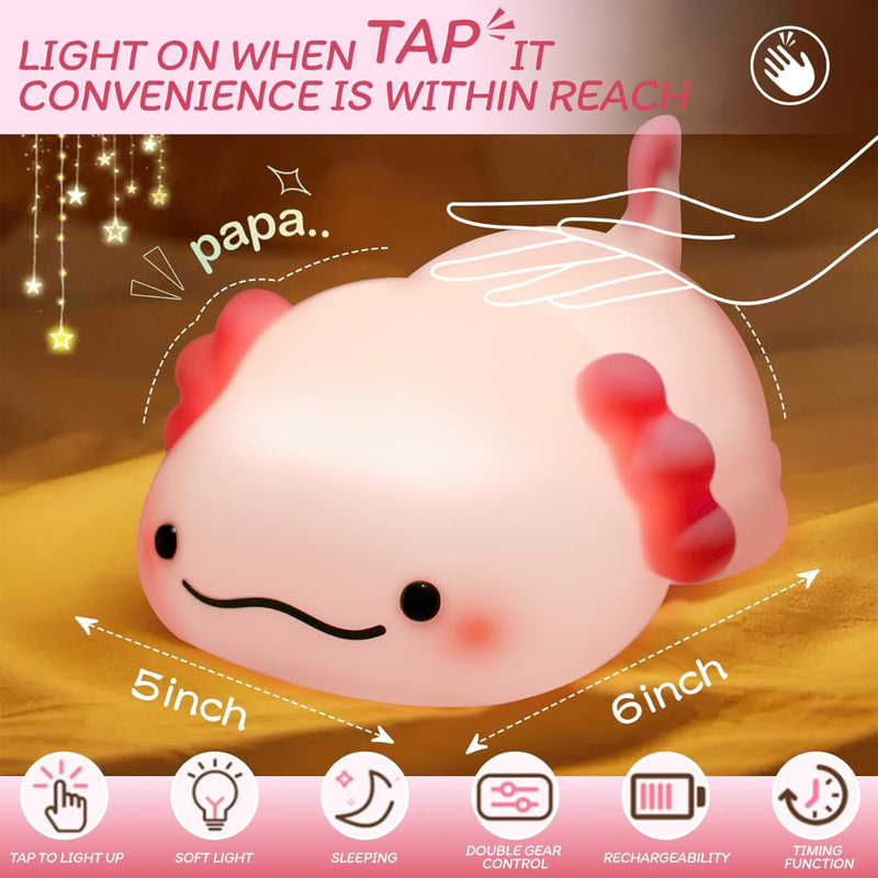 Axolotl Silicone Night Lamp