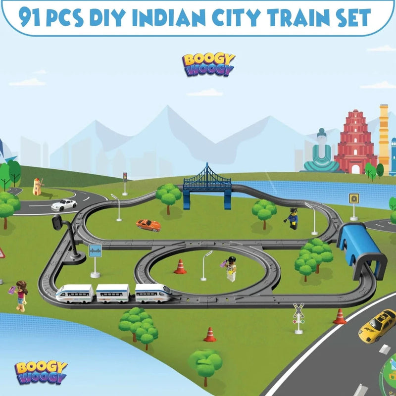 BOOGY WOOGY Diy Indian City Train Set