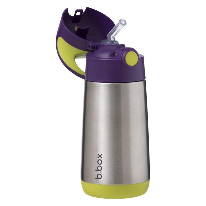 B.box Insulated Straw Sipper Drink Water Bottle 350ml-LunchBox & Water Bottles-B.box-Toycra