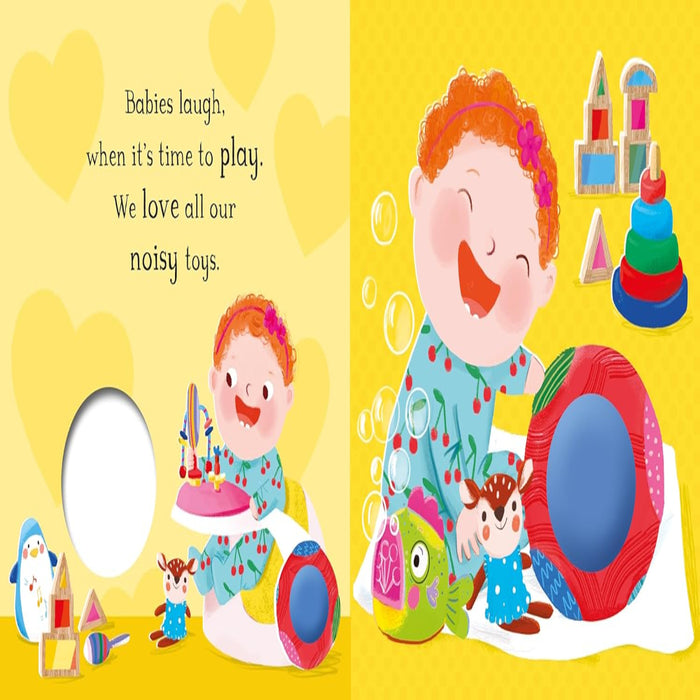 Babies Laugh All Day Long-Board Book-Pan-Toycra