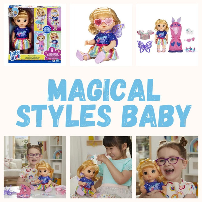 Baby Alive Magical Styles Baby Doll Blonde Hair-Dolls-Baby Alive-Toycra