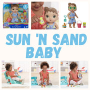 Baby Alive Sun N Sand Baby Doll Brown Hair With Beach Outfit