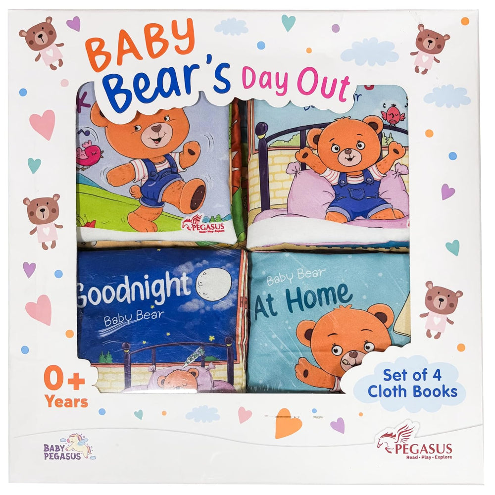 Baby Bear's Day Out ( Set Of 4 Cloth Books)