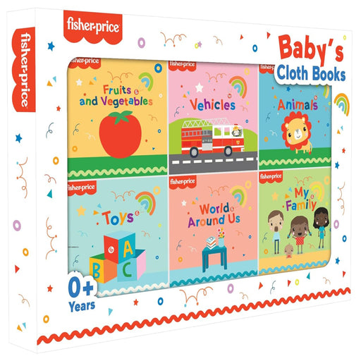 Baby's Cloth Book - Set of 6 Books-Cloth Book-Pegasus-Toycra