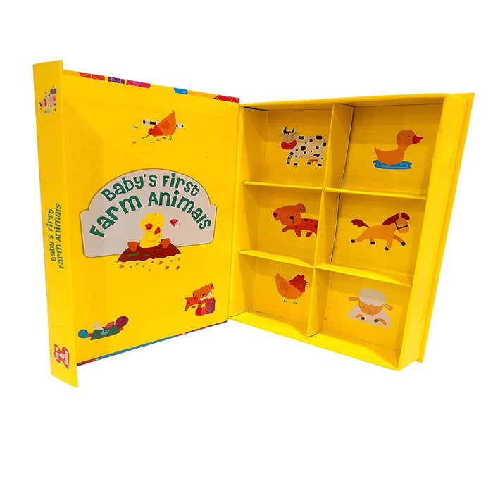 Baby's First Animals (Set Of 6 Mini Board Books)-Board Book-Ok-Toycra