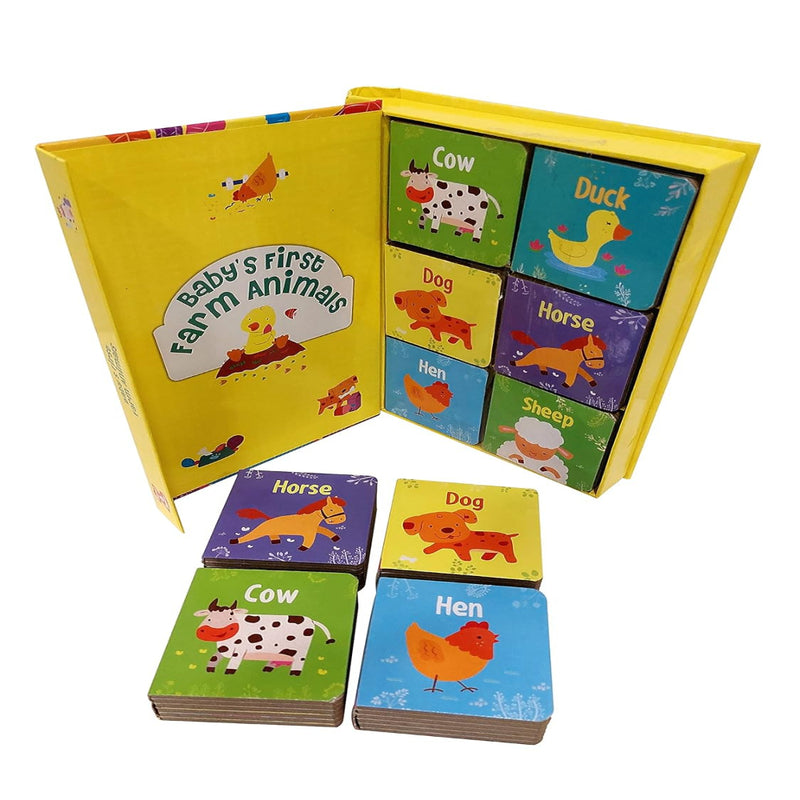 Baby's First Animals (Set Of 6 Mini Board Books)