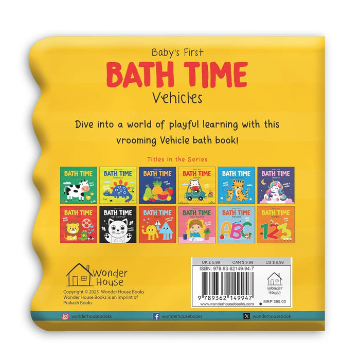Baby's First Bath Time Books-Bath Book-WH-Toycra