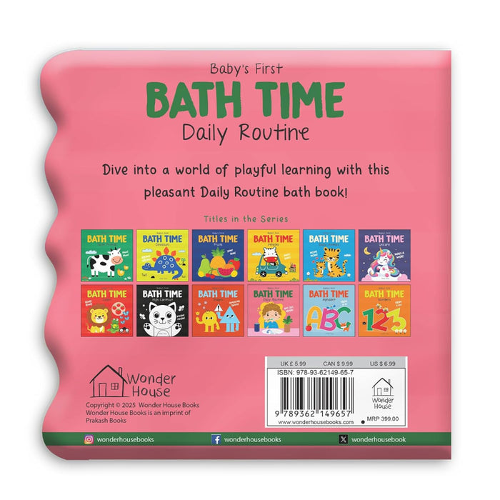Baby's First Bath Time Books-Bath Book-WH-Toycra