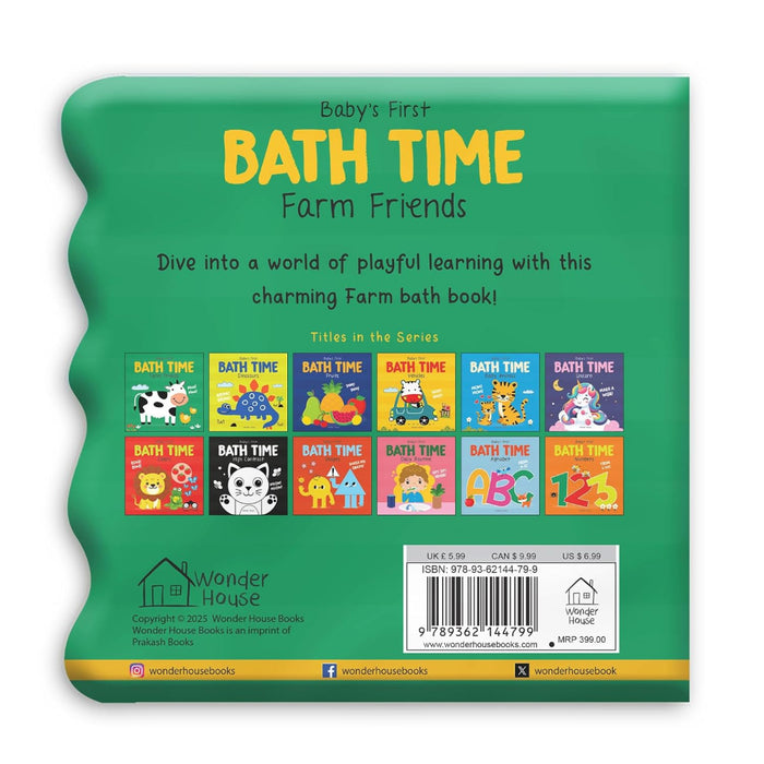 Baby's First Bath Time Books-Bath Book-WH-Toycra