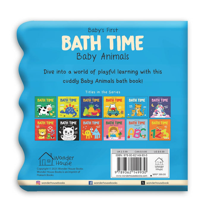 Baby's First Bath Time Books-Bath Book-WH-Toycra