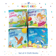 Baby's First Cloth Books (Set Of 4 Books)-Cloth Book-Pegasus-Toycra