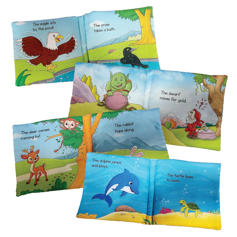 Baby's First Cloth Books (Set Of 4 Books)-Cloth Book-Pegasus-Toycra