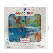Baby's First Cloth Books (Set Of 4 Books)-Cloth Book-Pegasus-Toycra