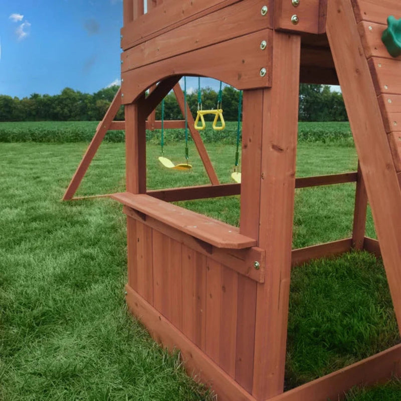 Backyard Discovery Atlantic Wooden Play Tower-Outdoor Toys-Step2-Toycra