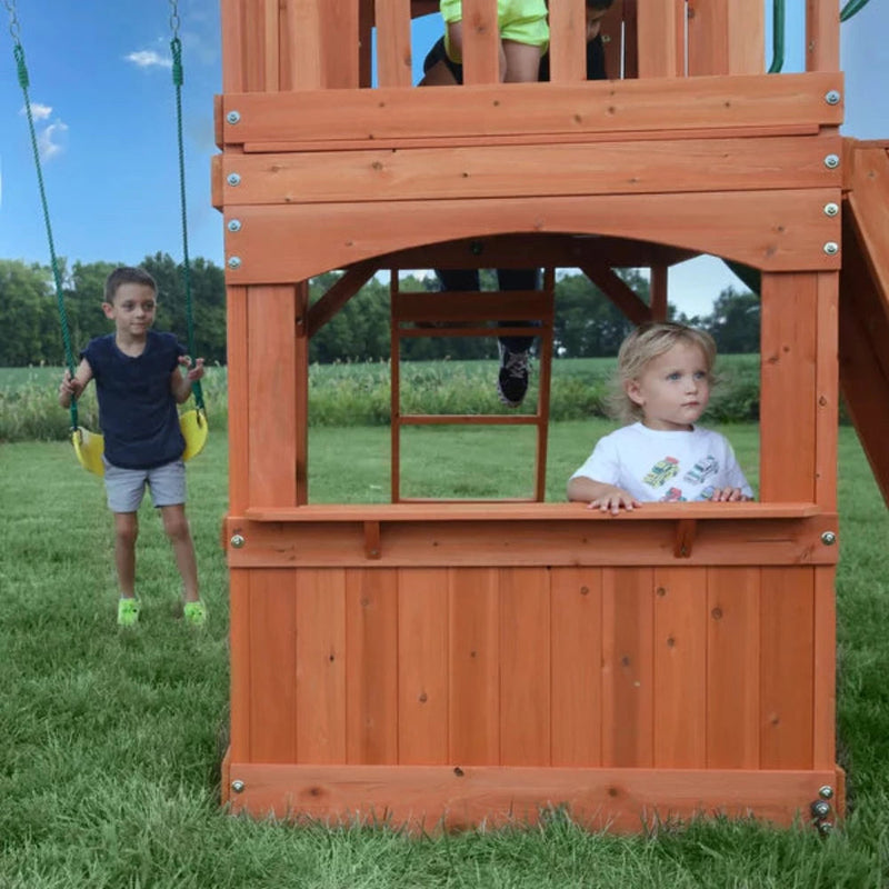 Backyard Discovery Atlantic Wooden Play Tower (incl. swings)