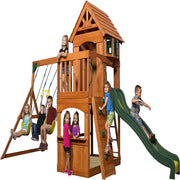 Backyard Discovery Atlantic Wooden Play Tower (incl. swings)