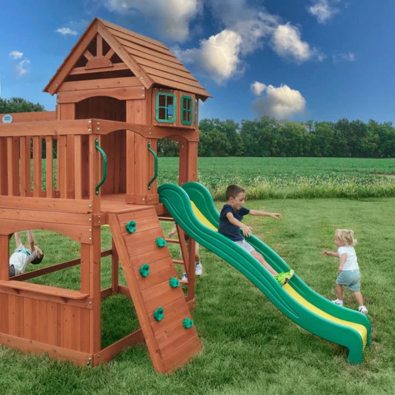 Backyard Discovery Atlantic Wooden Play Tower (incl. swings)
