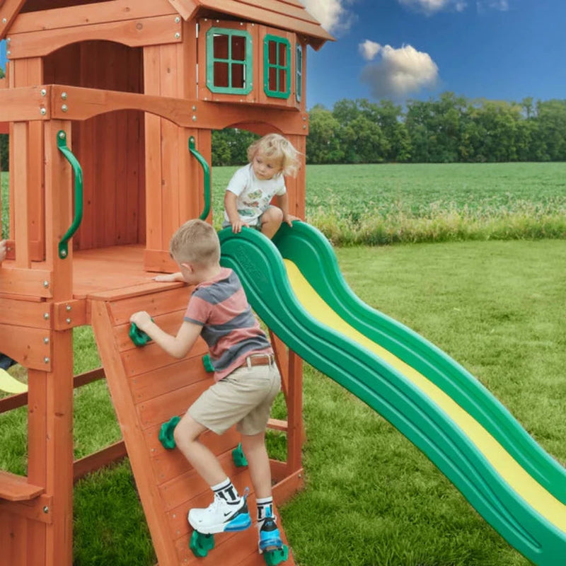 Backyard Discovery Atlantic Wooden Play Tower (incl. swings)