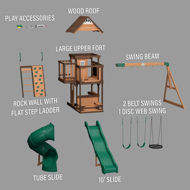 Backyard Discovery Cedar Cove Swing Set