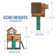 Backyard Discovery Echo Heights Elevated Cedar Playhouse-Outdoor Toys-Step2-Toycra