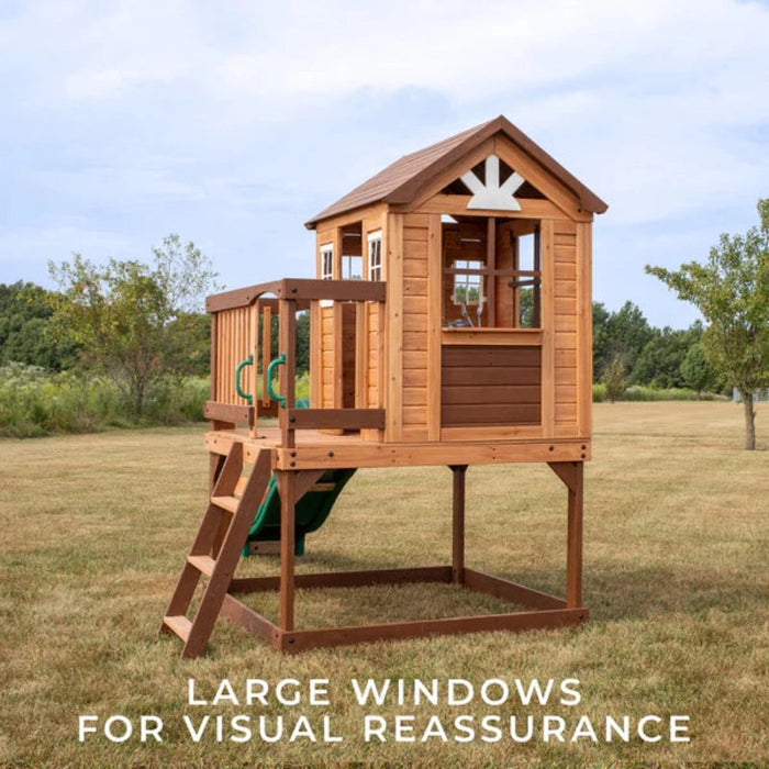 Backyard Discovery Echo Heights Elevated Cedar Playhouse — Toycra