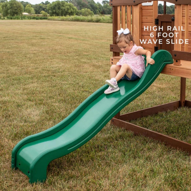 Backyard Discovery Echo Heights Elevated Cedar Playhouse-Outdoor Toys-Step2-Toycra