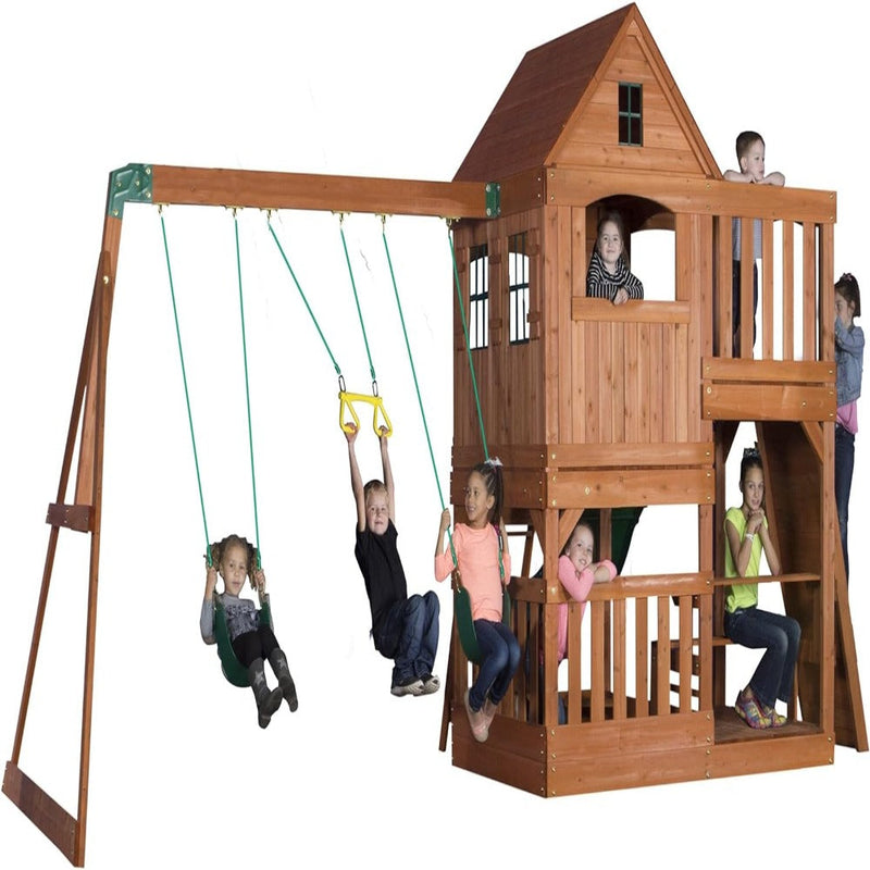 Backyard Discovery Hill Crest Play Tower (incl. swings)