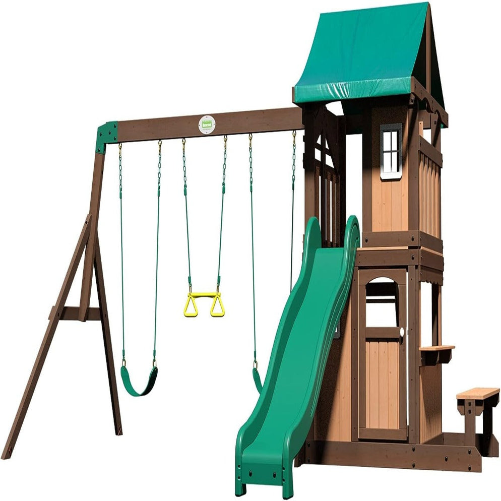 Backyard Discovery Lakewood Cedar Wood Swing Set — Toycra